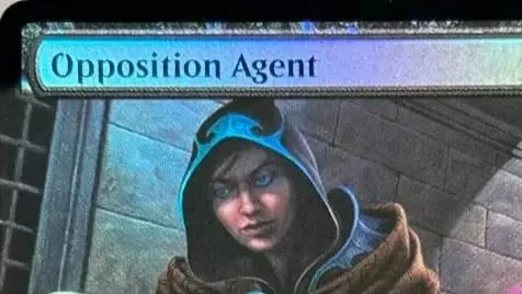 LK47 Foil Buster Sword Dark Ritual Opposition Agent Warren Soultrader Wasteland High-Quality TCG Proxy Cards (Black-Core)