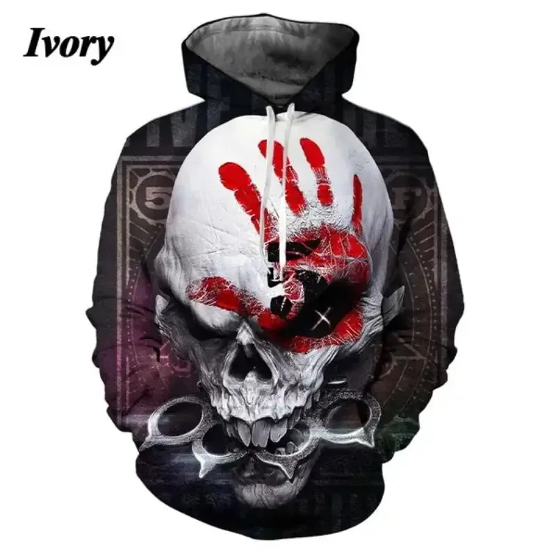 Men's and Women's Five Finger Death Punch Hoodies 3D Printing Casual Autumn Winter Sweatshirts Hip-hop Rock Hoodie — image 9