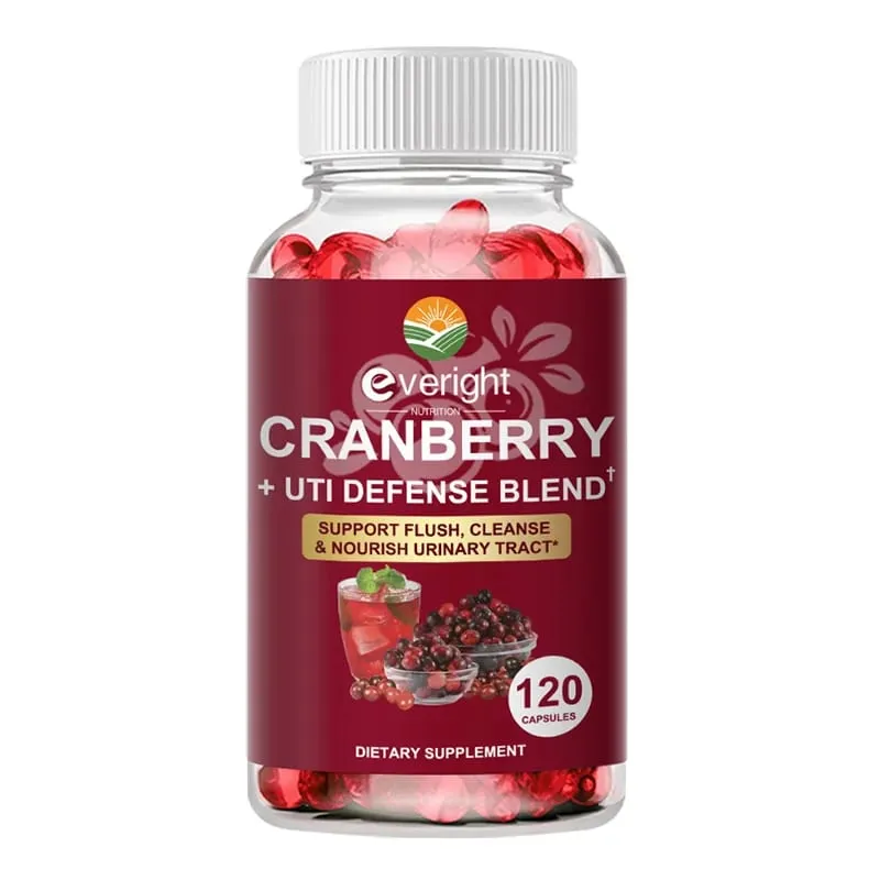 Cranberry Capsules for Women – UTI Defense Blend with Vitamin C & E – Supports Urinary Tract Bladder Kidney & Vaginal pH Healt