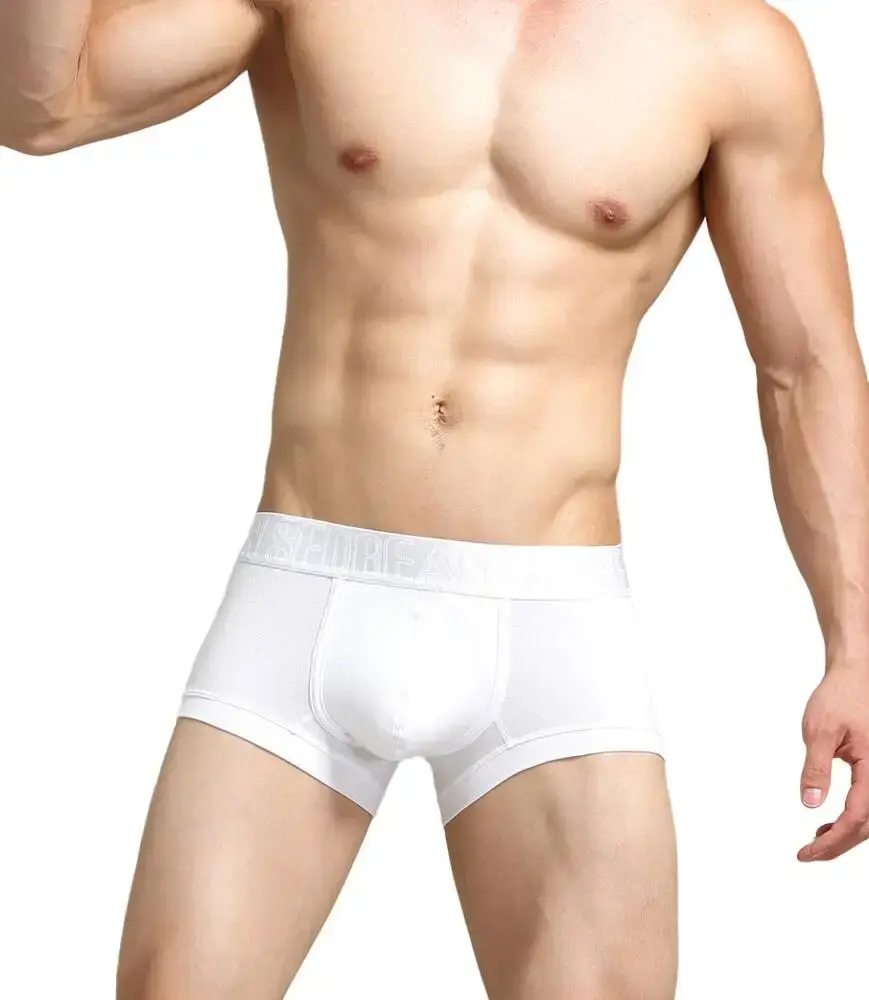 Heren boxershorts van ademend katoen, U-bolle buidel, lage taille, zacht stretchondergoed voor dagelijks casual en intiem gebruik