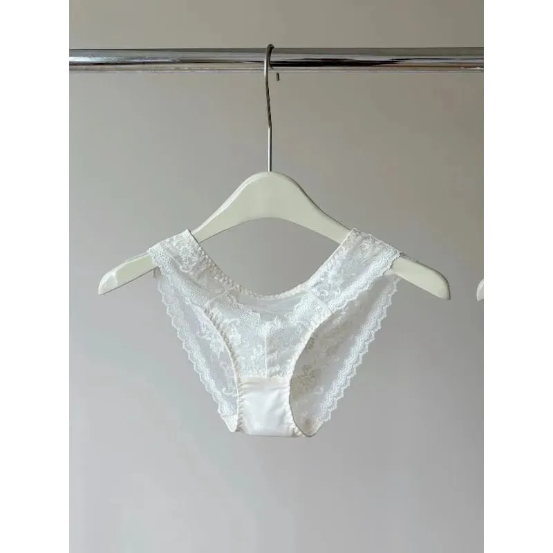 French Style Lace Underwire Bra | Half Cup Push Up Bra Large Bust Summer Lightweight Slimming Anti Sag Lingerie Set BANERDANNI