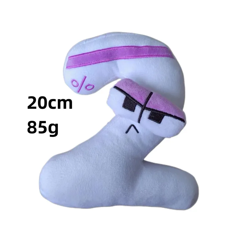 26 English Alphabet Lore 0-9 Number Plush Toy Anime Doll Kawaii Children's Enlightenment Montessori Plush Toy Doll Birthday Gift