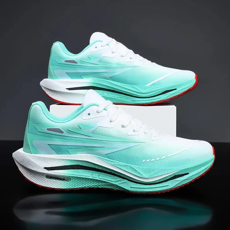 Running Shoes Men Sports Carbon Board Marathon Speciality Breathable Lightweight Women's Comfortable Athletic Nonskid Sneakers
