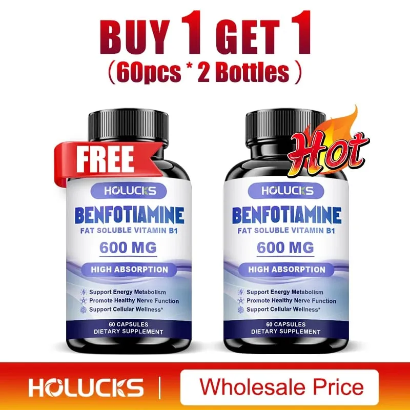 Benfotiamine Capsules Help Maintain Healthy Glucose Metabolism Support Nerve Health Cellular Protection Antioxidant Defense