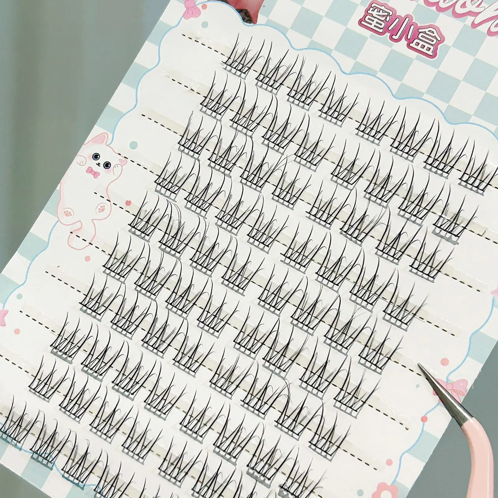 DIY False Eyelashes Natural Look Soft Lightweight 3D Fluffy Lashes Cruelty Free Reusable Eye Makeup Accessories for Women