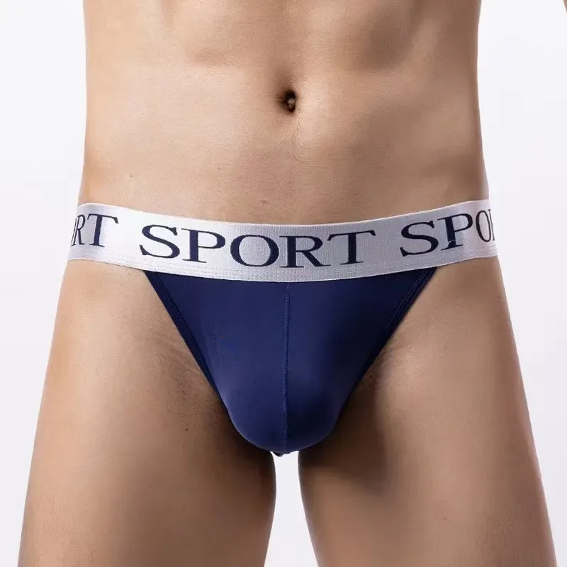 Men's ice briefs briefs Men's sensible pouch sports wicking sweat breathable mid-waist shorts 3256812605104336