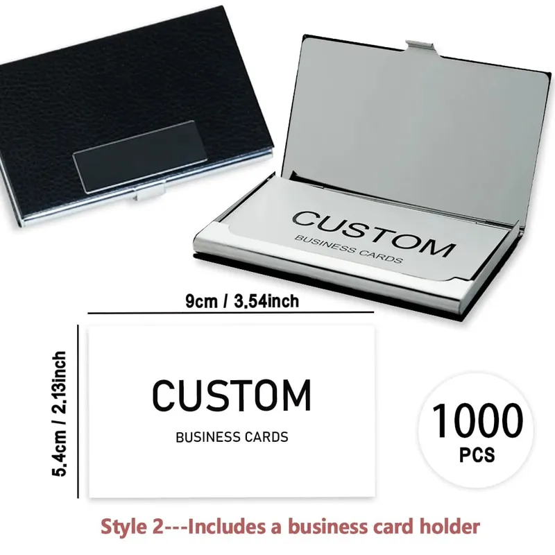 200pcs Custom Business Cards/Cards Desktop Business Cards Thank You Cards Matte Film