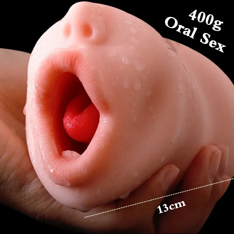 Rubber Vagina Ass Deep Throat Male Masturbator Handheld Pocket Pussy Realistic Vaginal Tight Anal Soft 3 in 1 Blowjob Sex Toys