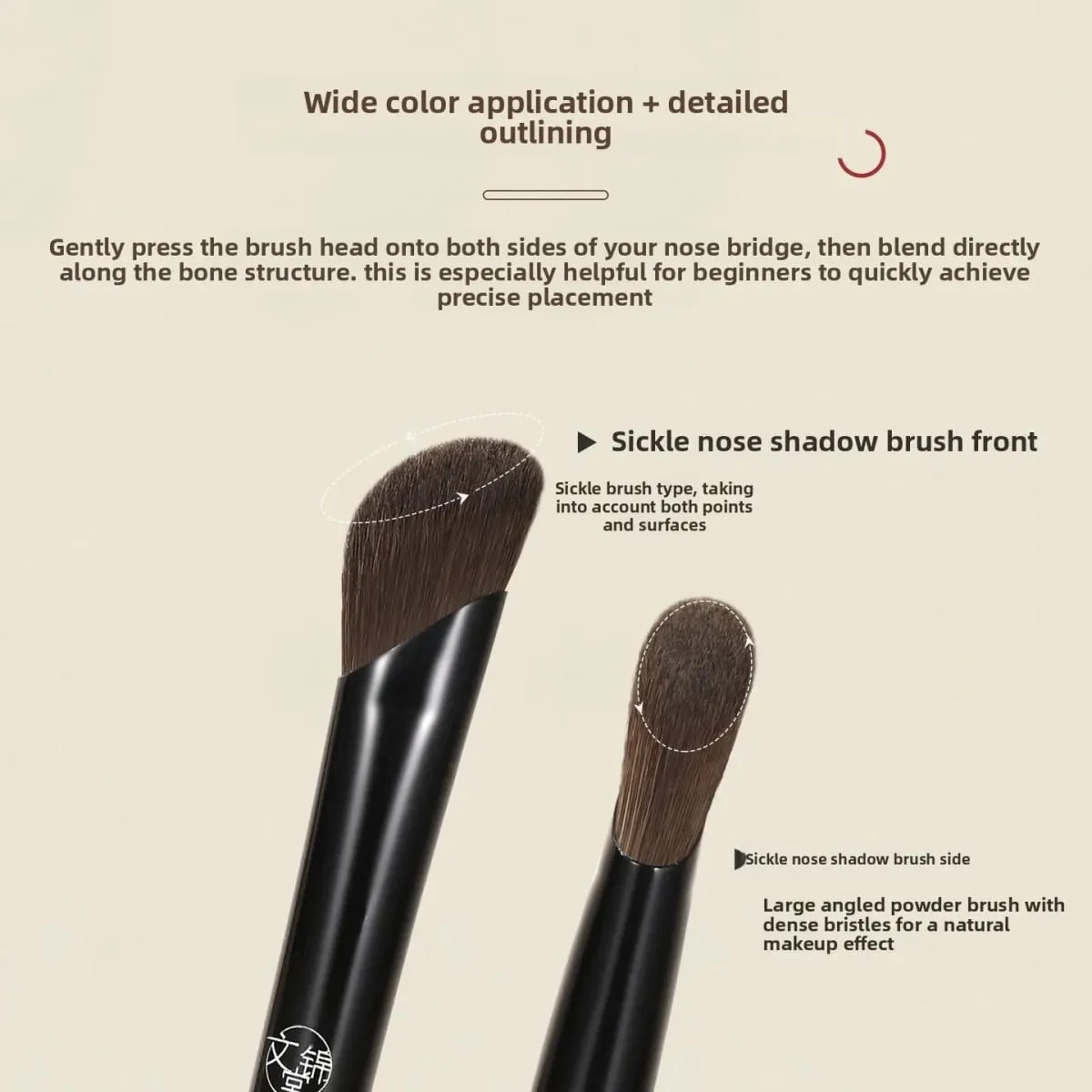 Walnut Wood 8Pcs Animal Hair Makeup Brush Set Fluffy Blush & Eyeshadow Foundation Blending Detail Makeup Brushes Cosmetic Tool