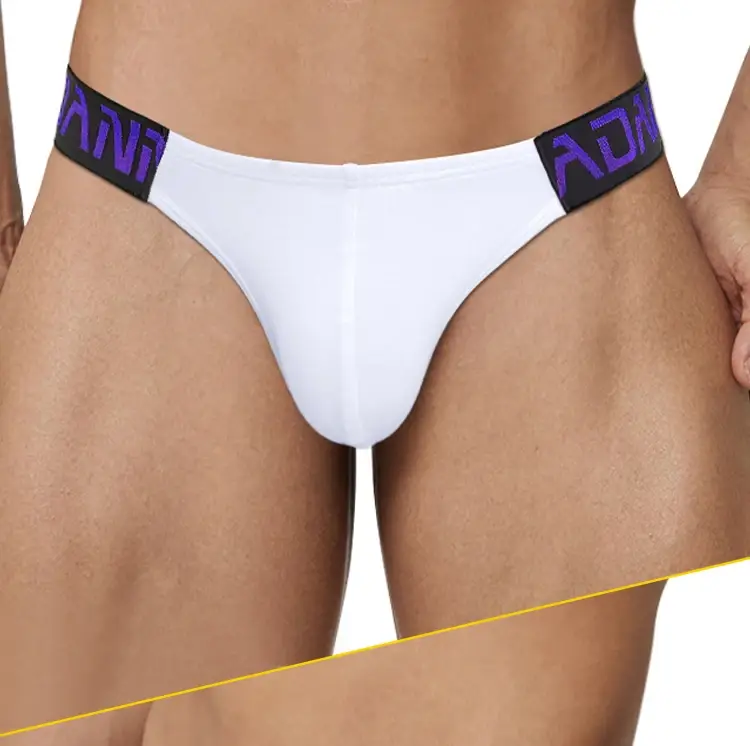 1PCS Men's ADANNU Modal Triangle Briefs Letter Waistband Soft Breathable Underwear