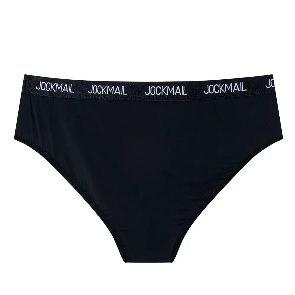 Jockmail Mens Underwear Low Waist Sexy Letter Sports Breathable Summer Ice Silk Briefs Big Bag Nylon Solid Color Man Panties