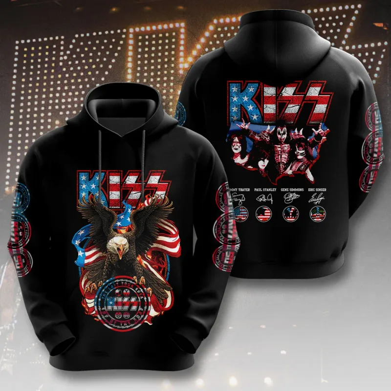 2026 Hot Rock Kiss Hoodies 3D Printed Men Women Funny Long Sleeve Sweatshirt Shirt Street Man Hoodies Tops Y2k Hoodies