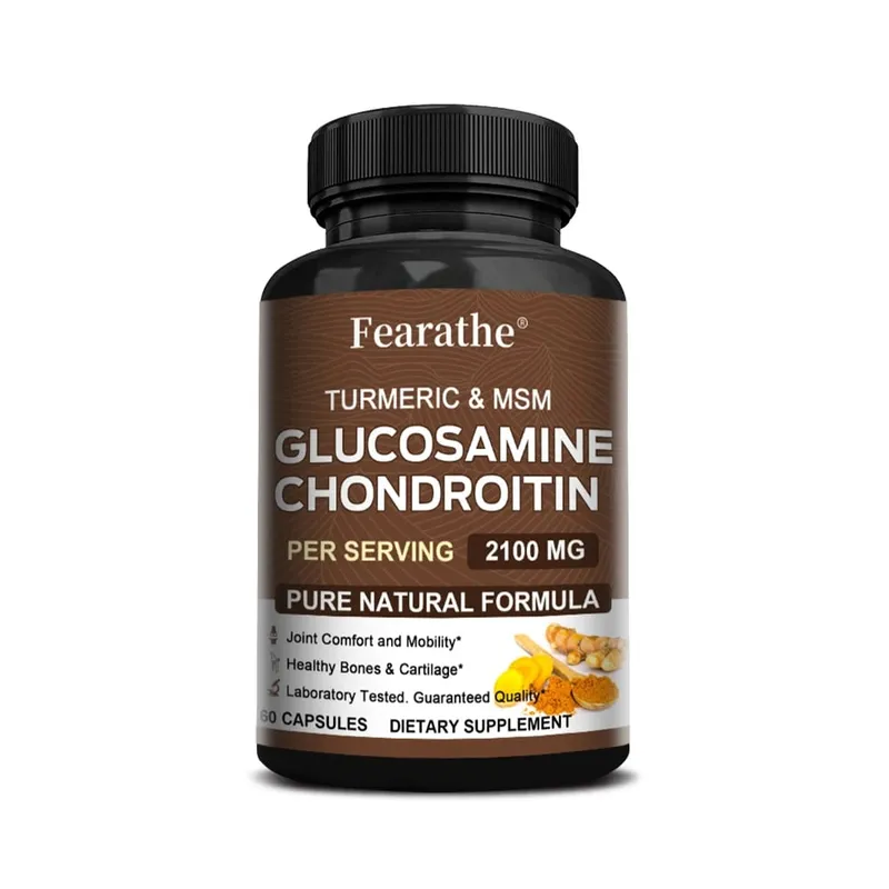 Glucosamine Chondroitin MSM Capsules 2100mg Support Joint Mobility Cartilage Flexibility Health Back & Knee Comfort