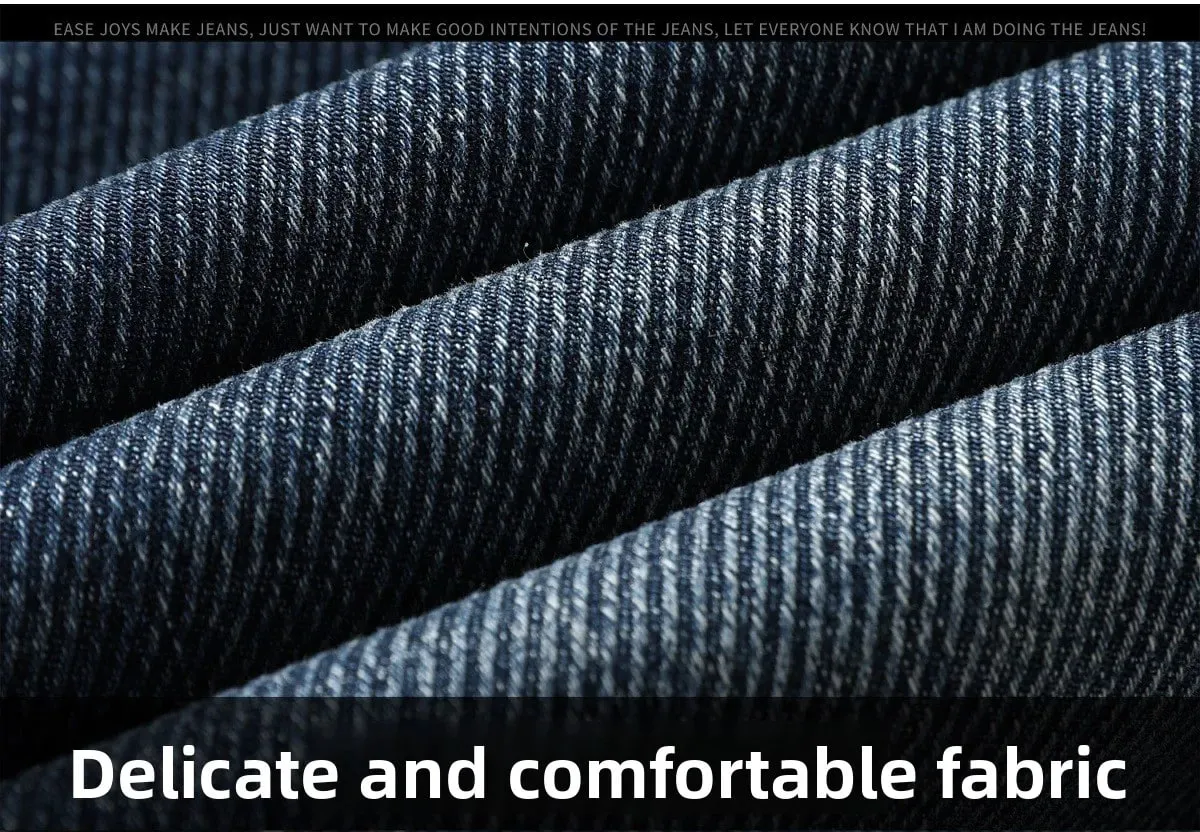 2025New Autumn Jeans Men's Slim Stretch Affordable Luxury Fashion Embroidery Long Skinny Pants