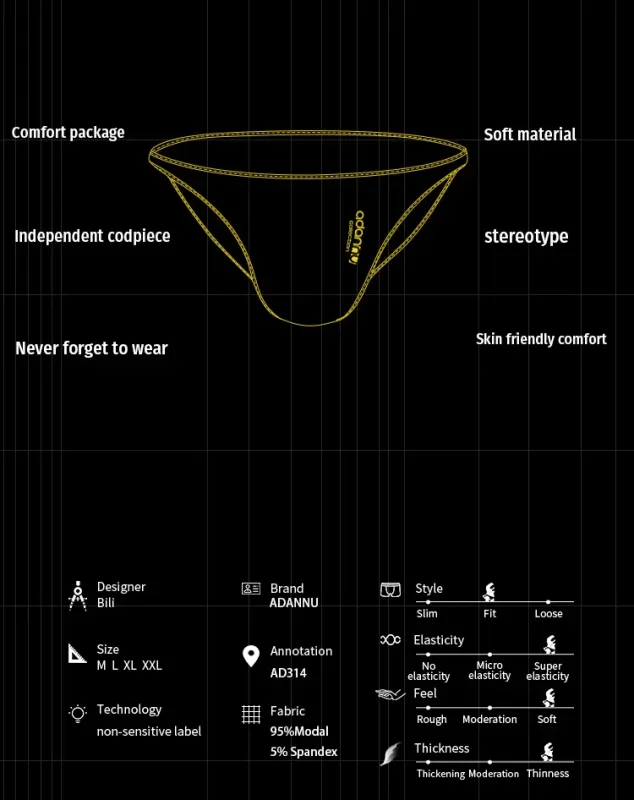 1/6Pcs Modal Sexy Mens Underwear Briefs Breathable Print Men's Panties Men Brief Bikini Underpants Sissy Large Crotch Man Trunks — image 9