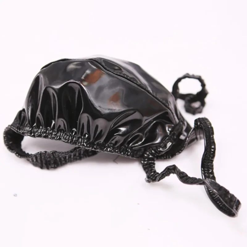 Sexiga män PVC glänsande U konvex pouchtrosor Lågväxt G-string Latexolja Glossig Sexig stringtrosa Carapace U Bulge Underkläder