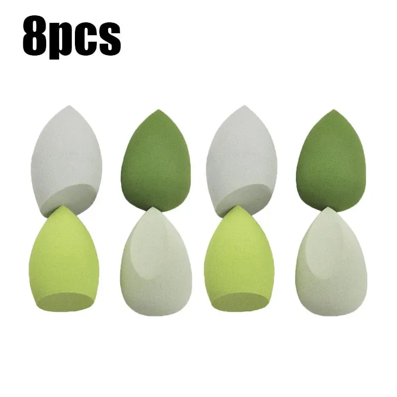 4/8/16pcs Cosmetic Puff Set Beauty Egg Wet And Dry Dual-Use Egg Makeup Foundation Sponge Air Cushion Puff Soft Makeup Tools