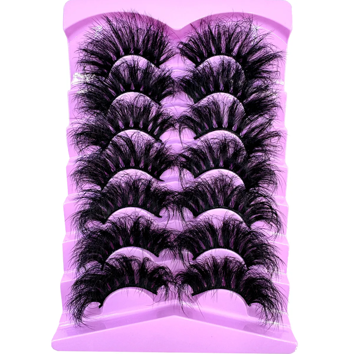 7 Pairs Fluffy Lashes 10-25mm 3D Mink Lashes Long Thick Natural False Eyelashes Wholesale Lashes Vendors Makeup Mink Eyelashes