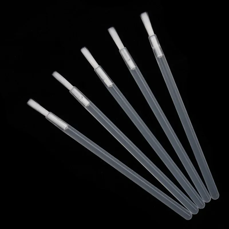 50 pcs Disposable Nylon Fiber Lip Brush Lipstick Wands Clean Applicator Lip Gloss Brushes Portable Cosmetic Women Makeup Tools