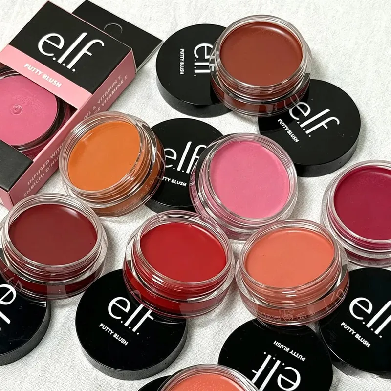 Elf Putty Blush Single Matte Cream Blush Dual-Use as Cream Eyeshadow Natural Soft Tone for Effortless Everyday Facial Makeup — image 2