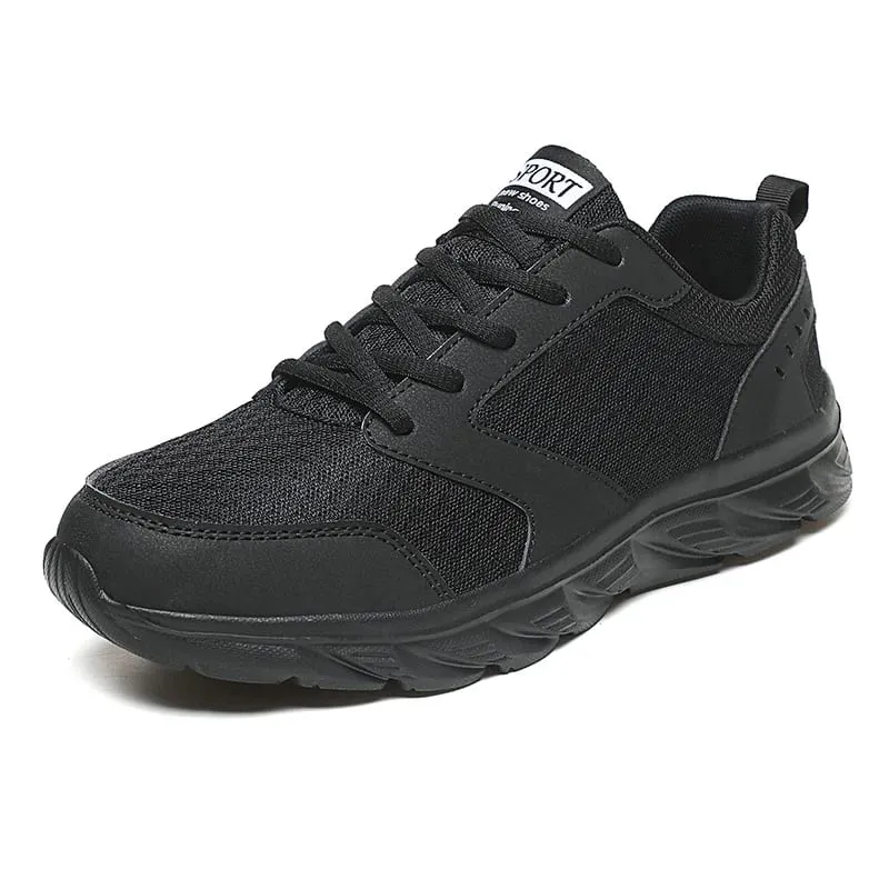 Men's Sneakers Breathable Flats Shoes Men Lace Up Casual Running Sports Shoes Comfortable Man Walking Shoes Tennis Male Sneakers