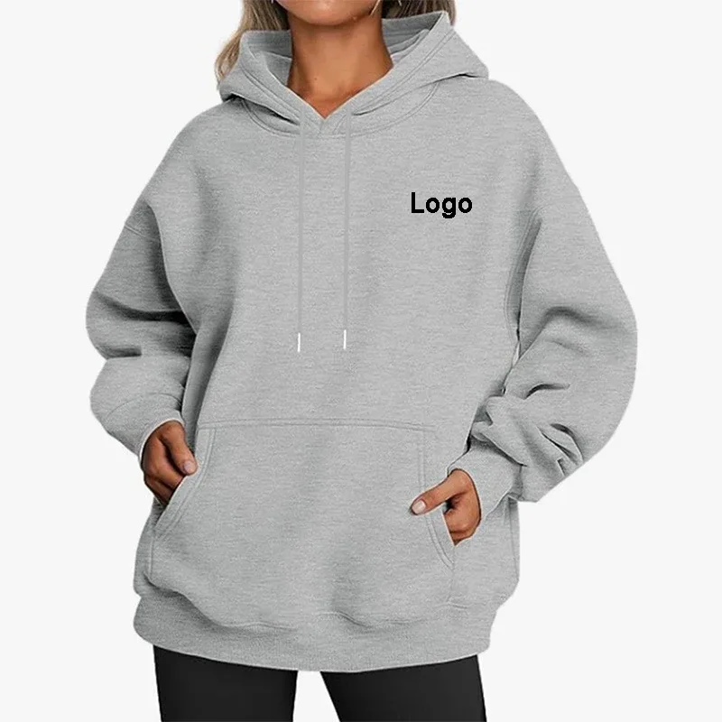 Customized Oversize Hoodies Women Fashion Printed Loose Long Sleeve Shoulder Drop Cuff Sweathsirts Streetwear Pullovers Sudadera
