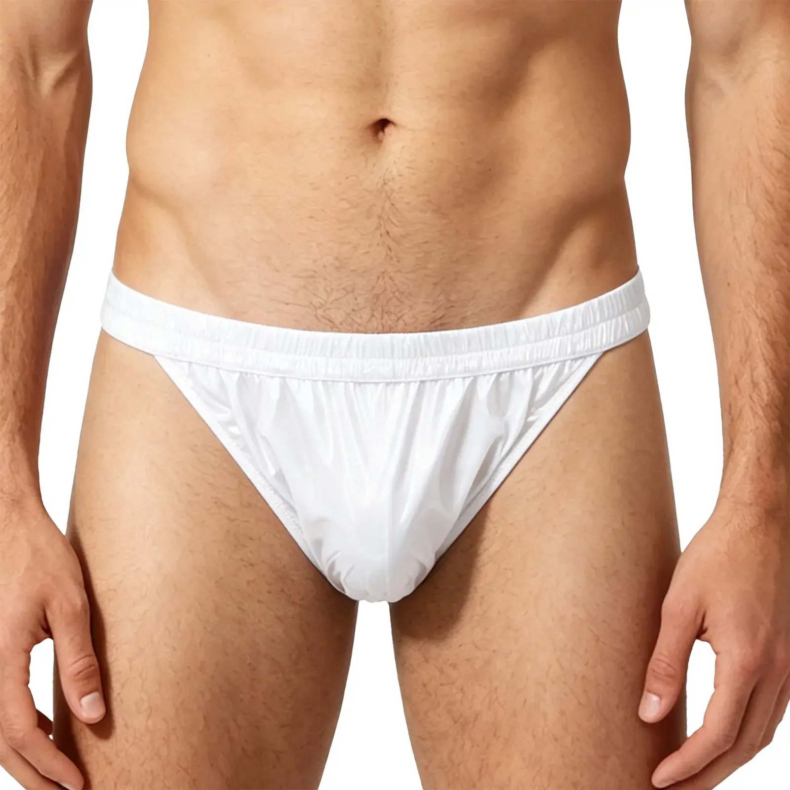 Mens Waterproof Swim Briefs Elastic Waistband Bikini Briefs Swim Bottoms Swimming Surfing Sunbathing Swimwear Bathing Suit