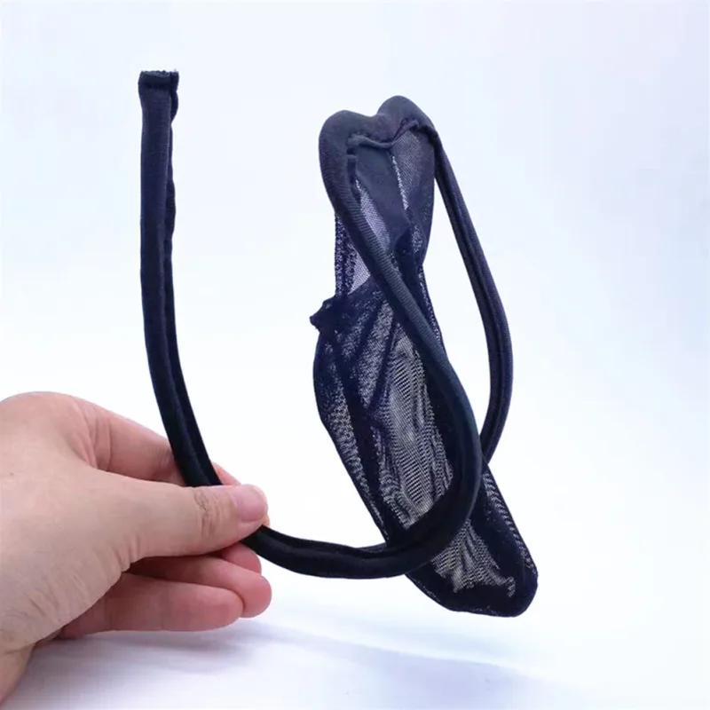 Comfy Fashion Mens Brief C-String Solid Thong Underpants Underwear Bikini Briefs Bulge Pouch Comfortable Lingerie