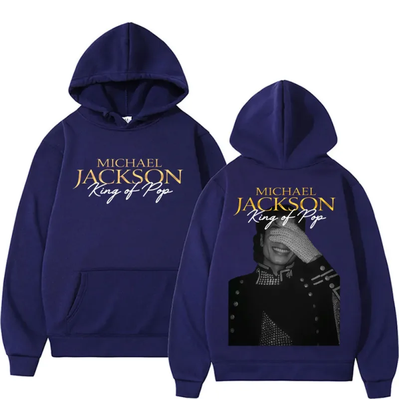 Michael Jackson King of Pop Hip Hop Style Hoodies Men Women Harajuku Streetwear Vintage Sweatshirt High Quality Fleece Pullovers