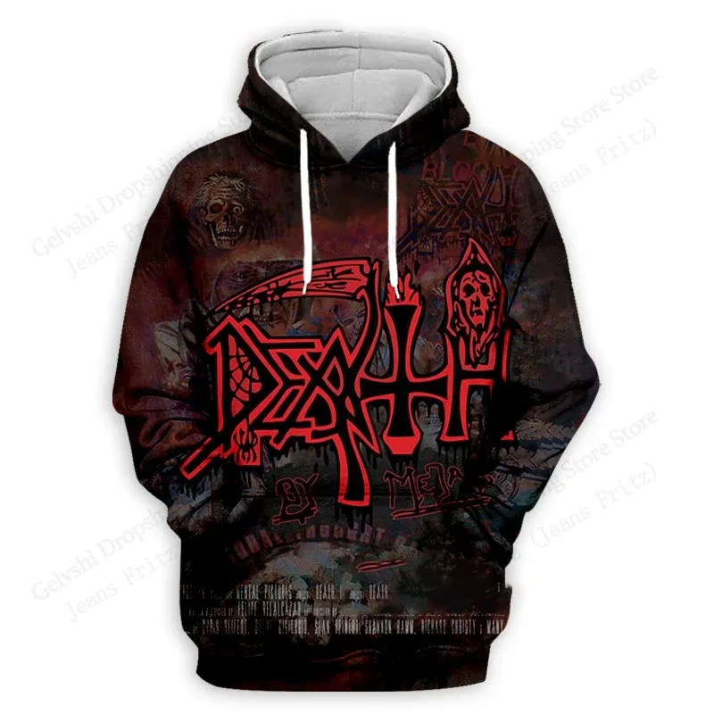 Death Band Album 2027 3d Print Hoodie Men Women Fashion Rock Hoodie Sweatshirt Outwear Coat Men Hoodie Winter Clothes Sportwear