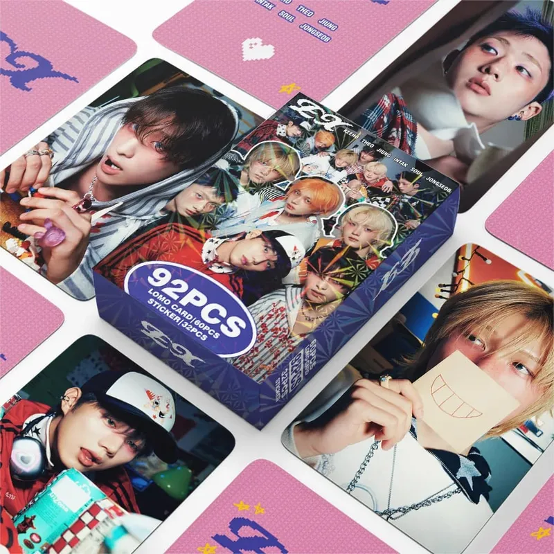 124/92Pcs EXHORIZON Photocards Stickers Album 2026 Boy Band Decorative HD Printd Collection card Merch Lomo Card Set Fans Gifts