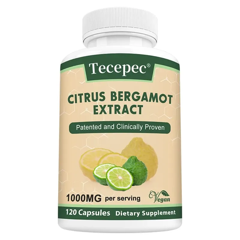 Citrus Bergamot 1000mg Capsules Antioxidant Supplement Support Immune Heart Cholesterol Cardiovascular & Blood Sugar Health