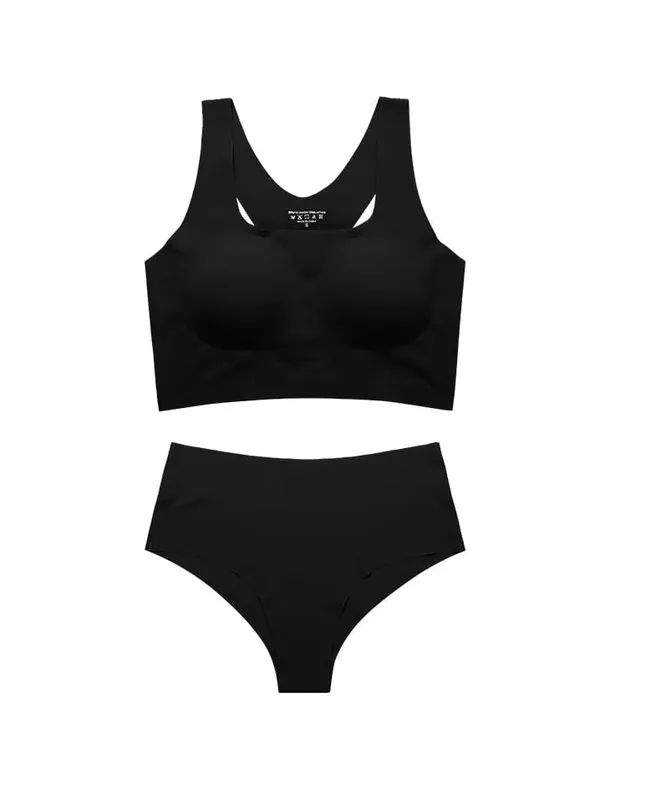 Hot Sale Women Wireless Bra Custom Bra And Shorts Sets Senza Cuciture Removeable Padded Seamless Women Bra And Panties Set