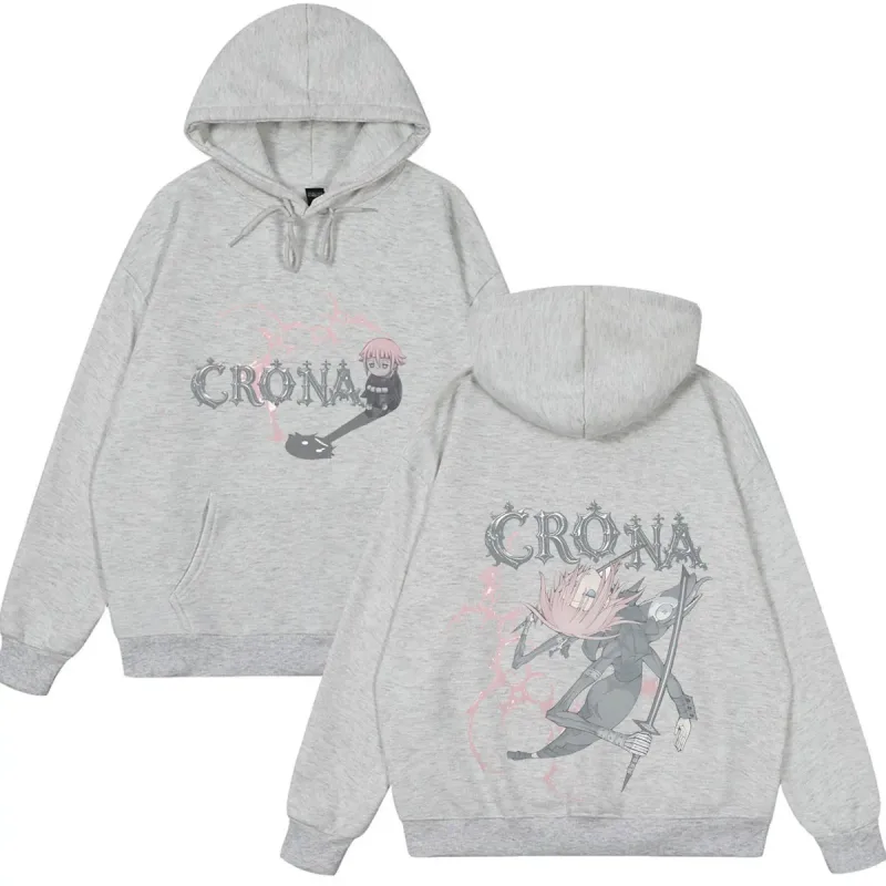 Japanese Anime Soul Eater Crona Funny Hoodies Men's Women Clothing Fashion Oversized Streetwear Casual Long Sleeve Fleece Wears