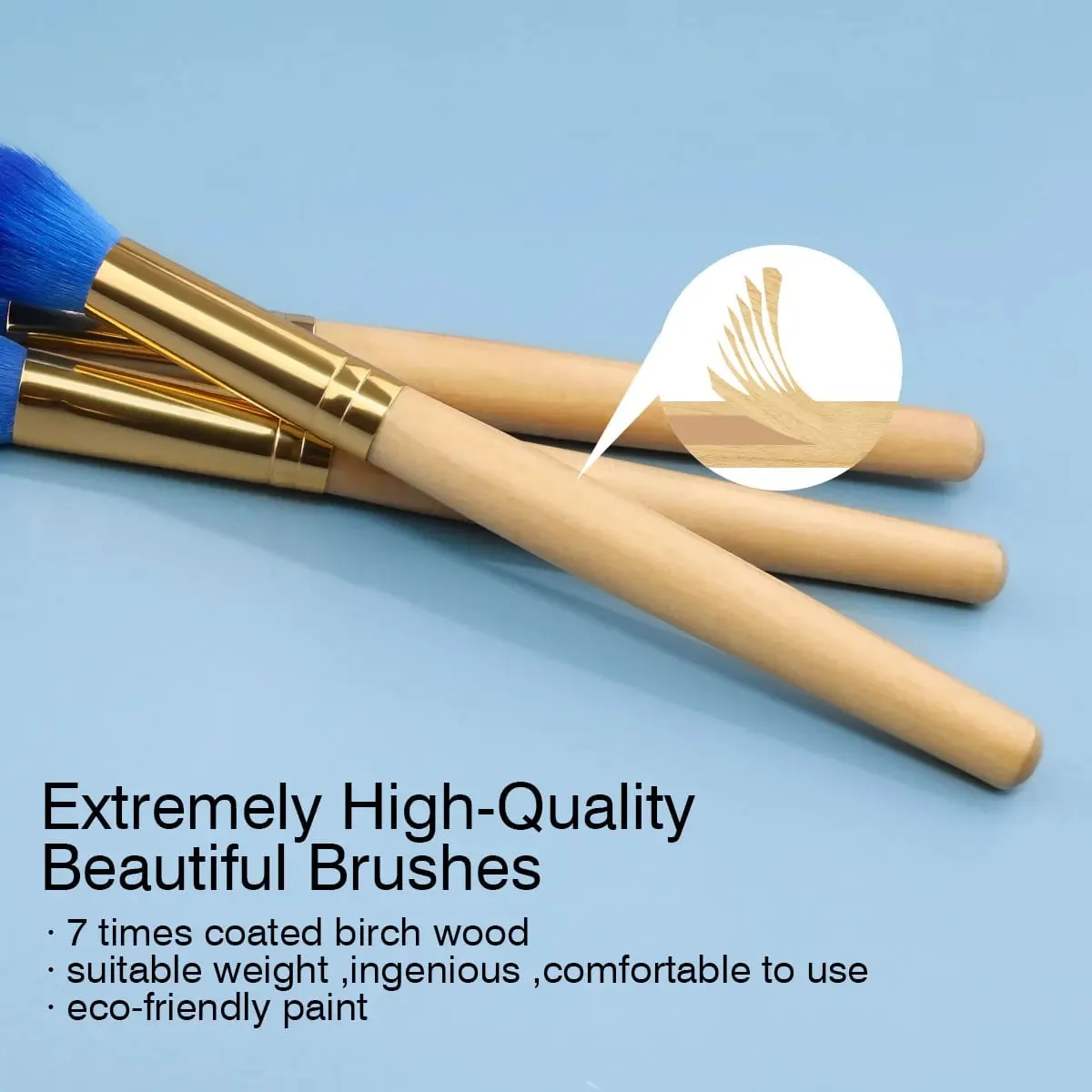 6pcs Makeup Brushes Set for Women Cosmetic Concealer Eyelashes Blush Loose Powder Eyeshadow Soft Fluffy Blending Beauty Tools
