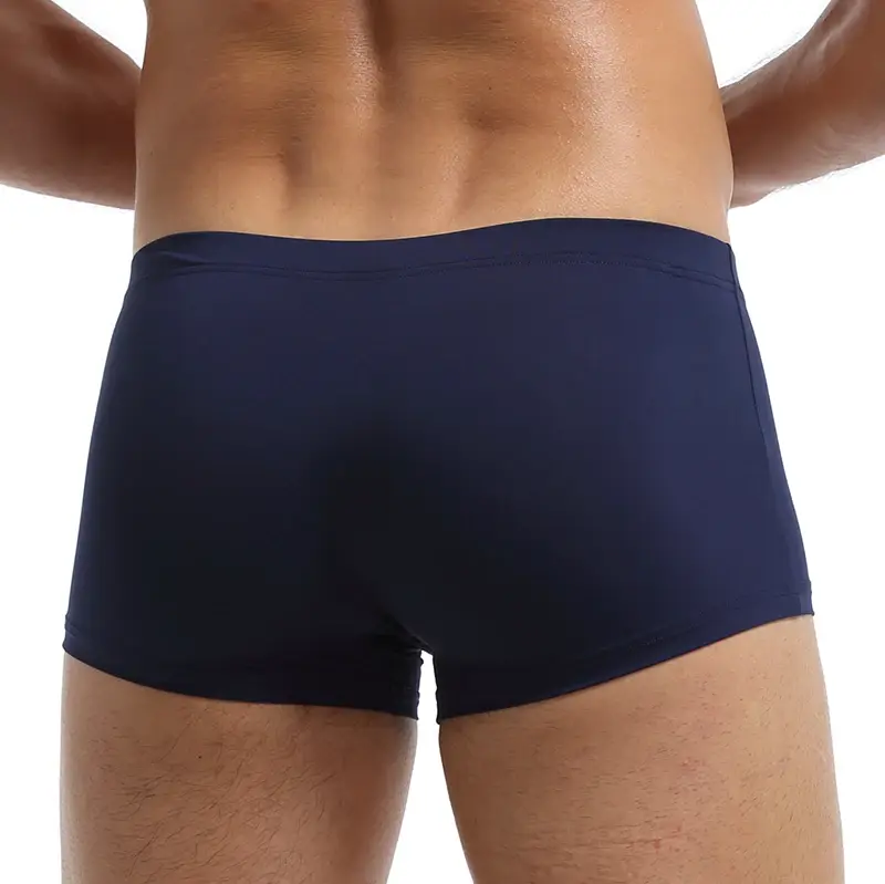 Fashion Boxers Ice Silk Man Underwear Underpants Breathable Comfortable Men's Panties Ultrathin BoxerShorts Trunks