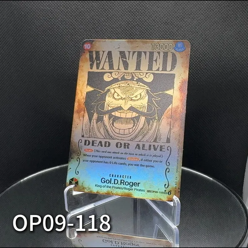 One Piece TCG OPCG English OP13 Character Card Wanted Poster Roger Luffy Ace Sabo Textured Foil Card Anime Collectible Cards
