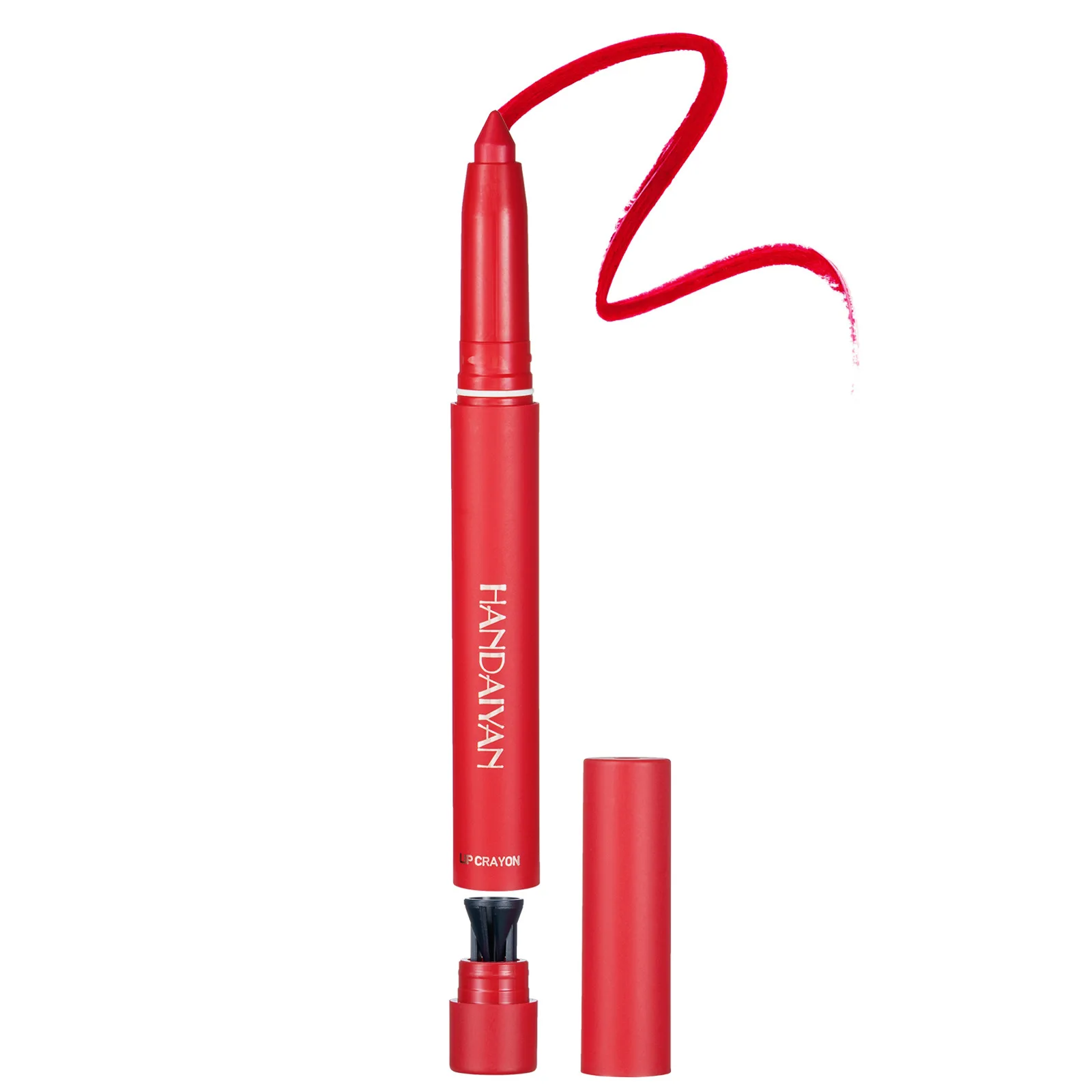 12 farver Pink Velvet Matte Lipstick Pen Lip Liner Blyant Vandtæt Langvarig Ikke let at falme Plumpe læber Crayon Makeup Tint — image 7
