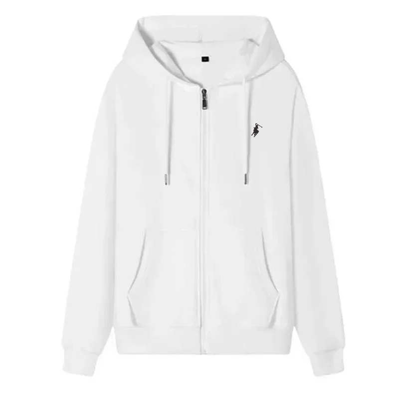 The new autumn and winter casual men's sportswear fashionable outdoor jogging fitness zipper hoodie and warm sweatshirt