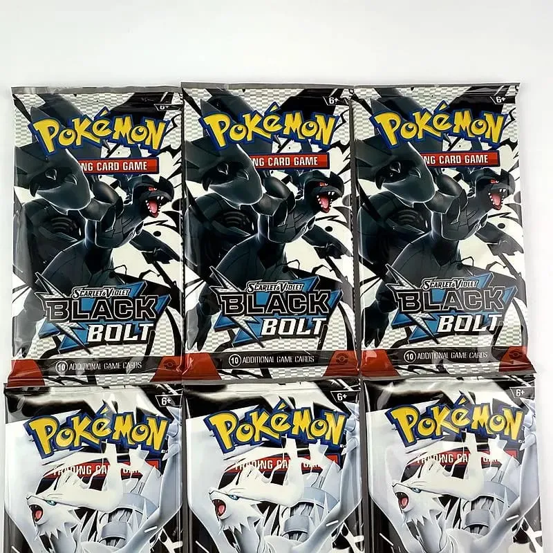 10/20pcs English Pokemon Card Black Bolt White Flare Booster Battle Pokemon Trade Card Transaction Gifts — image 2