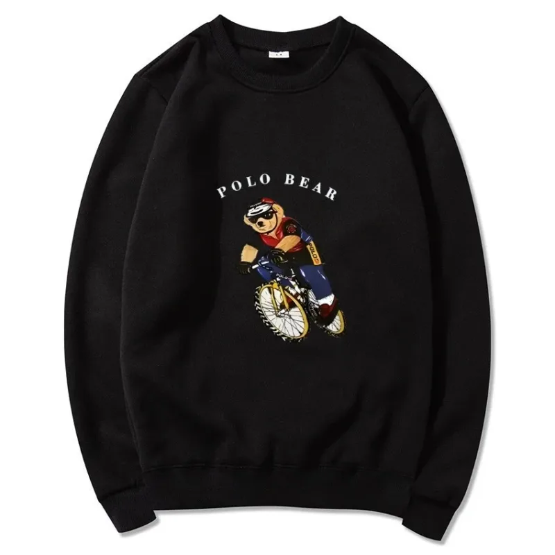2026 Spring Autumn New Men Casual Sweatshirts Harajuku Loose Streetwear Tops O Neck Pullover Hoody Solid Mens Sweatshirts S-3