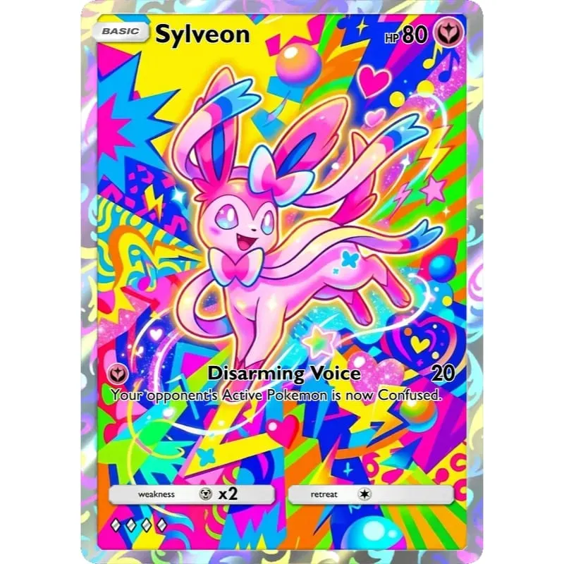Pokemon Cards Mewtwo Mew Sylveon Dragonite Greninja PTCG Cards Creativity Rare Holo Anime Collection Cards Pokemon Gift