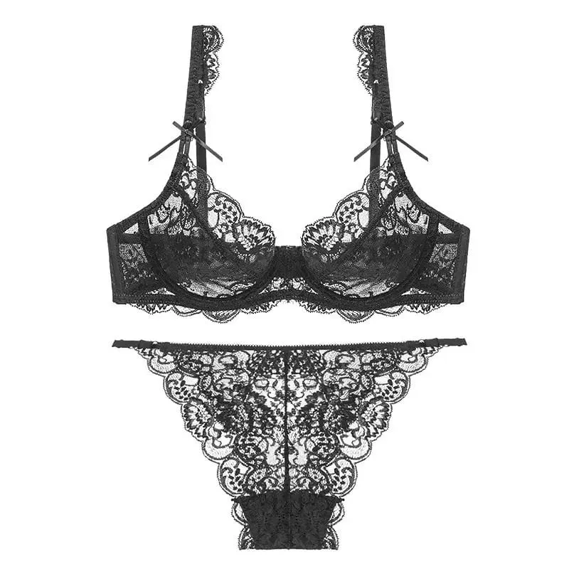 French Thin Bra for Women Ultra Thin Cup Minimize Big Breast Lift Anti Sag Underwire Free Brassiere Spring Summer Daily Bra Suit