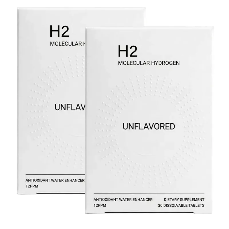 H2 Molecular Hydrogen Water Tablets with Magnesium - Energy Boost - Gluten Free - Antioxidant & Cellular Health Support