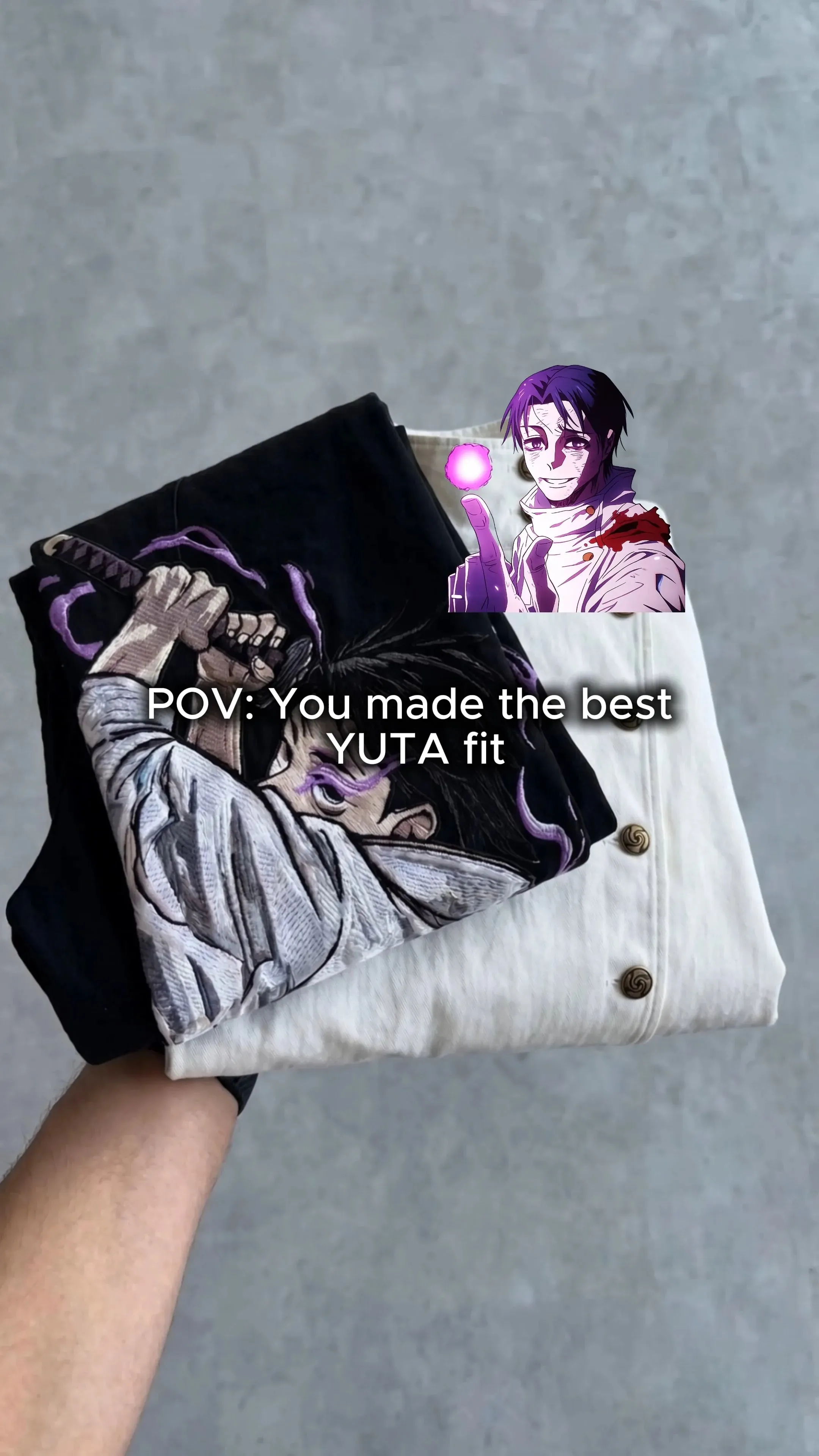 Men Y2K Anime Character Embroidered Jeans Streetwear Cargo Denim Pants Straight Leg High Waist Loose Rock Punk Unisex Jeans