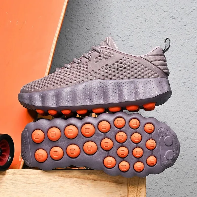 Men Running Shoes Summer Breathable Sneakers Shock Absorbing Platform Sport Trainers Non Slip Fashion Women Casual Walking Shoe