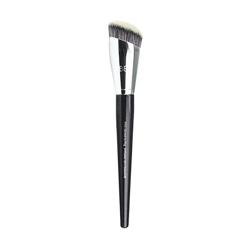 1 piece Pro Round Powder Makeup brushes Setting Make up brush Powder Contour synthetic Hair Angled Foundation wood handle