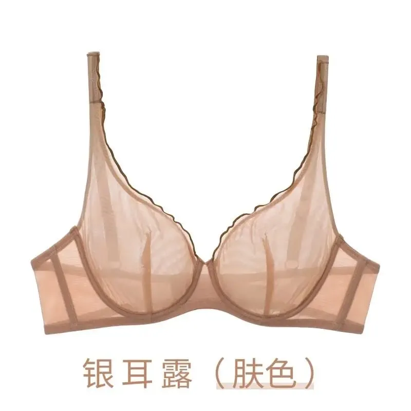 Women's Summer Lingerie Set Push Up Bra Thin Push Up Bra for Women Full Cup No Underwire Ultra Thin Lift Support Bra S-2XL Sale