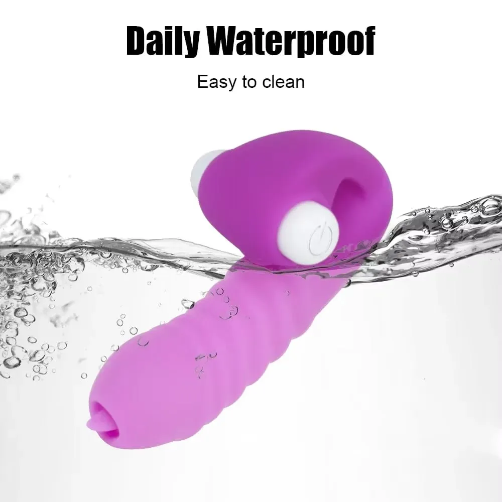Finger Sleeve Vibrator Female Masturbator Clitoris Stimulate Tongue Licking Vagina Massager Erotic Sex Toys For Women Products