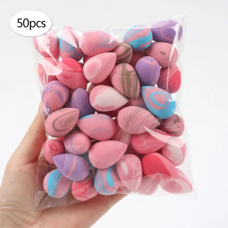 10/20/30/50/100Pcs Mini Makeup Sponge Set Dual-Use Wet/Dry Beauty & Blenders for All Skin Types